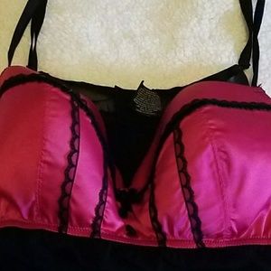 Perfect for V Day, Torrid black and pink babydoll